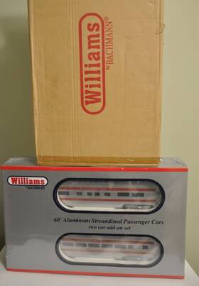 43048 Williams By Bachmann New O Santa Fe Streamlined 60ft 2 Car Add On Set Read