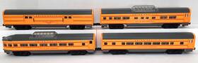 4-passenger Williams Electric Trains Ll1018 O Ga Union Pacific Rr -60ft Aluminum Car Set Ln