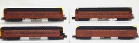 M1024 Williams O Ga Norfolk And Western 60ft Madison Style 4-car Set #m1024 New