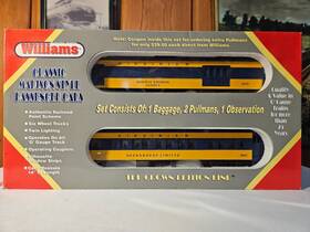 M1031 Williams M1033 Virginian 60ft Madison 4 Car Set O Gauge Model Train New