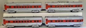 4-streamlined Williams Str02711 O Ga New Haven Inch Mayflower Passenger Car Set #str02711