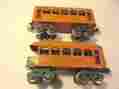 X9446 Lionel 603 604 Pass Cars Orange Prewar O-gauge