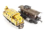 Ives No. 3251 Electric Locomotive W/ Bing Caboose. Fixed Price $152.99.