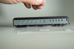 92136 Scale Micro Trains 83' Heavy Weight Diner Car Unpainted. Fixed Price $59.95.