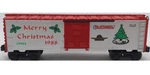Lionel Christmas 1988 Boxcar 6-19904! Gauge Train Merry Poinsettia Tree. Fixed Price $35.00.