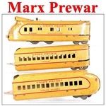 Marx Prewar M10000 Union Pacific Articulated Wind-up W/2-CARS 1934. Fixed Price $85.50.