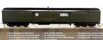 Ho Walthers 932-10525 70' Heavyweight Baggage Car Chicago & North Western Green. Fixed Price $129.99.