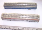 2 Vintage X Penn Line Vista Dome Passenger Train Car Ho. Fixed Price $34.99.