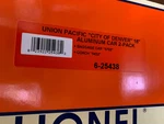 Lionel 18 Aluminum City Of Denver Passenger Cars Pack 6-25438. Fixed Price $399.99.
