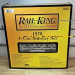 Mth Rail King 30-2122-0 Ny Transit 1970 4-CAR Subway Set W/horn. Fixed Price $399.99.