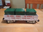Lionel North Pole Central Lines Train Car White Transport Ready-to-play 7-11975. Fixed Price $20.00.