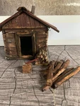 Wood Smokehouse Barn Scale Lionel Vintage Hand Made Railroad Hobby. Fixed Price $95.00.
