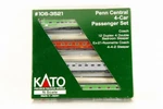 Kato N-scale #106-3521 Penn Central 4-CAR Passenger Set Made In Japan Excellent. Fixed Price $249.99.