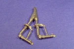 Scale ON3 Passenger Car Steam Line Connectors Wiseman Brass Parts BS-227. Fixed Price $7.95.