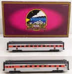 Mth 20-66085 Nh 70' Streamlined Sleeper/diner Passenger Car (set Of 2) Ex. Fixed Price $129.99.