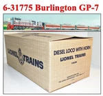 Lionel 6-31775 Burlington GP-7 Passenger Set W/4-PULLMAN Cars 2008 Nib. Fixed Price $345.00.