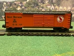 Lionel 6-19205 1986 Great Northern Double Door Boxcar Gauge. Fixed Price $27.00.