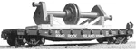 American Model Builders Laserkit: Crankshaft & Cradle Flat Car Load - #288. Fixed Price $24.95.