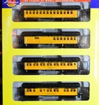 Athearn 11856 50' Overland Virginia & Truckee 4CAR Pass Set(knuc Cplr+mtlwhls). Fixed Price $179.95.