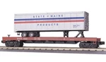 Mth Premier Bangor Aroostook (state Of Maine) Flat Car W/ 40 Trailer 20-98137!. Fixed Price $99.95.