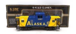 K-line K613-1011 Gauge Lighted Alaska Classic Caboose Ex/box. Fixed Price $37.59.