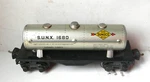 Lionel Pre-war Type 30 Tank-car Sunoco Box-couplers Rd# Sunx 1680 27. Fixed Price $24.00.