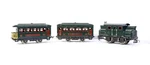Lionel Prewar Ga #152 0-4-0 Electric, And 629, 630 Passenger Cars. Fixed Price $150.00.
