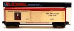 Lionel 6-19513 Ben Franklin Reefer O/027 Gauge Made 1990 Original Box Nib. Fixed Price $13.88.