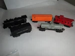 Lionel Gauge Postwar Scout Steam Locomotive Oil Tanker Box Car, Caboose Tender. Fixed Price $69.99.