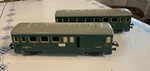 Hornby Gauge Meccano Passenger Coach And Baggage Car. Fixed Price $127.50.