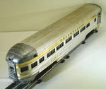 Post-war Lionel No. 2521 Observation Illuminated Passenger Car. Fixed Price $99.99.