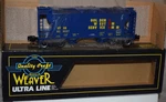 Weaver PS-2 Covered Hopper Golden West Service 42ND Tca Con Gauge 3-RAIL New. Fixed Price $19.99.