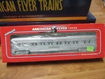 Amer Flyer 6-48929 Wp Cal Zephyr Silver Palace Dome Car (3/29/21). Fixed Price $39.00.
