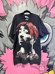 Vintage 90 2PAC Aop Red Glitter Highlight Double Line Size 2XL Tall. Fixed Price $140.00.