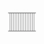 Dillon 2 Rail Flat Top 4 Ft. H X 6 Black Aluminum Pre-assembled .... Fixed Price $105.85.