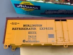 Athearn 5027 40 Burlington Brex Reefer Kit #74218 Nib! HO4616. Fixed Price $12.71.