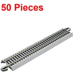 New Bachmann 9" Staight Nickel Silver E-z Train Track (50 Pieces) Ho Scale BAC44. Fixed Price $132.75.