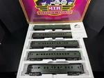 Mth 20-65266 Reading Rdg 70' Streamlined Passenger 5-CAR Set Lnib. Fixed Price $495.00.
