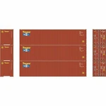 New Athearn 40' Corrugated Hc Container - Touax/mol (3) Scale. Fixed Price $41.98.