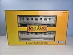 Mth Rail King 30-2162-0 4-CAR Subway Set #4824 4825 4904 4905 O27 Gauge Tested. Fixed Price $349.99.