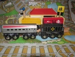 Lionel Heritage Wooden Railway Train Track Vintage Passenger Boxcar Santa Fe. Fixed Price $49.99.