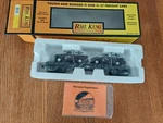 Rail King 30-76002 MTHRRC-2001 Flat Car Ertl 51 Panel Vans. Fixed Price $16.00.