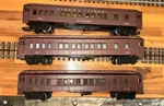 Lionel Lines Passenger Car Set 2625 Irvington, 2627 Madison, 2628 Manhattan. Fixed Price $370.00.