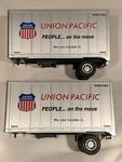 Mth Premier Union Pacific 20 Trailers (set Of 2) Scale Train Part Intermodal. Fixed Price $19.99.