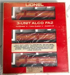 Lionel Gauge Southern Pacific Alco A-b-a 3-UNIT Diesel Locomotive Set 6-8552. Fixed Price $250.00.