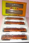 Mth 30-1489P 4-CAR Milwaukee Road 60' Streamlined Passenger Coach Set New Box. Fixed Price $429.00.