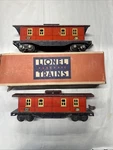 Lionel Gauge 1722 Cabooses Ives Transition. Fixed Price $14.99.