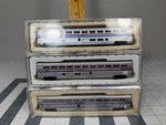 Scale Con-cor Amtrak Phase Dining Car, Coach Baggage, & Sleeping Lot. Fixed Price $67.96.