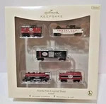 Hallmark 2007 North Pole Central Train Lionel Mini Ornament Set MIB11-16-45. Fixed Price $18.88.