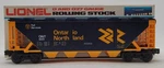 Lionel 6-6100 Gauge Ontario Northland Covered Quad Hopper Ex/box. Fixed Price $18.03.